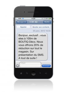 SMS sur iPhone
